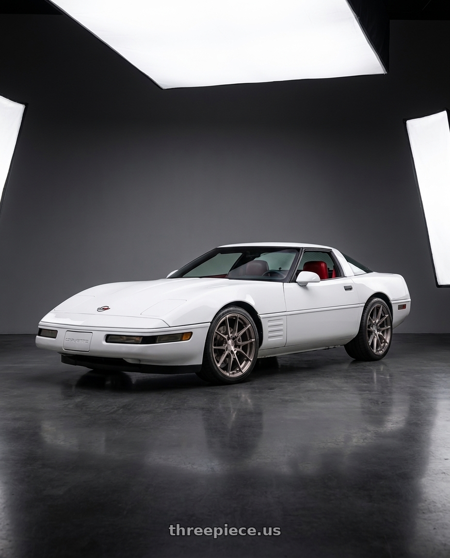 1994 Chevrolet Corvette LT1 with Niche Mono T111 KANAN 5X120 20X11 +43 BRUSHED CANDY SMOKE wheels