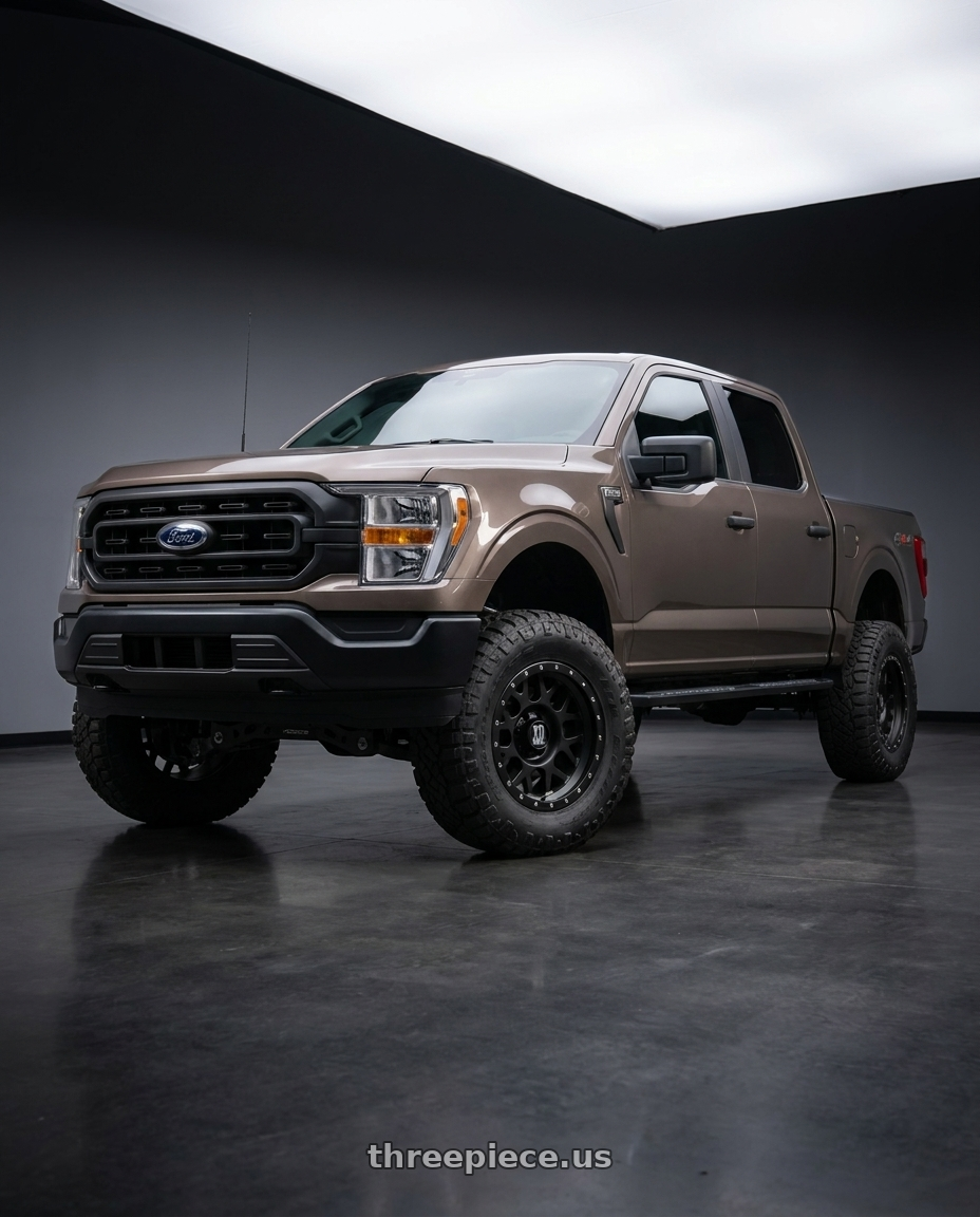2013 Ford F-150 with XD XD127 BULLY 6X135 20X9 +18 SATIN BLACK WITH REINFORCING RING wheels