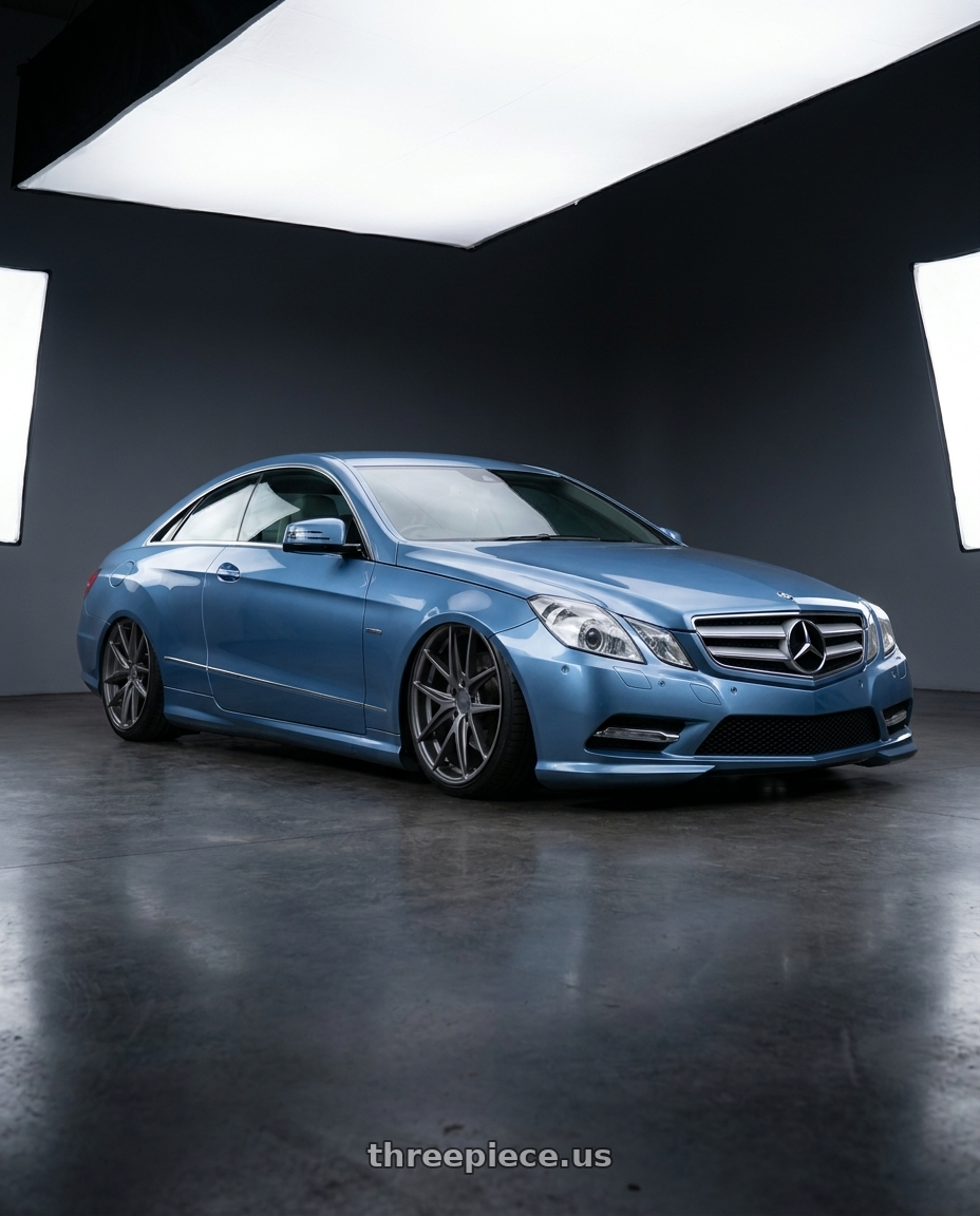 2014 Mercedes-Benz E-Class Coupe C207 with Niche 1PC M116 MISANO 5X112 19X9.5 +50 MATTE GUN METAL wheels