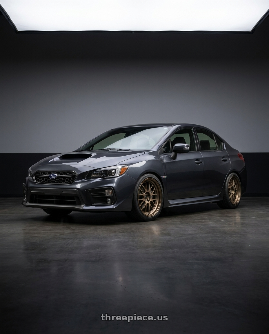 2018 Subaru WRX Limited with Volk Racing 21A 5x114.3 18X8.5+34  Bronze wheels