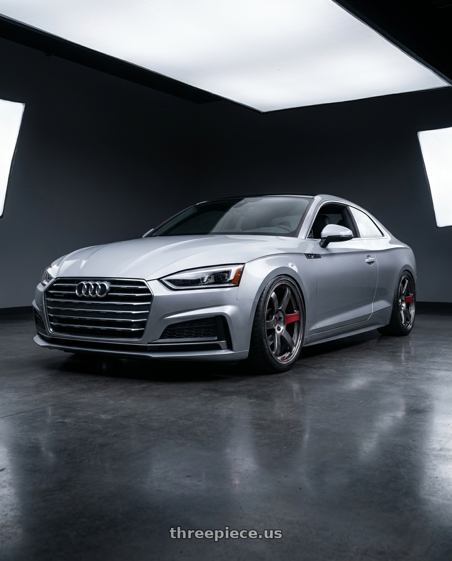 2018 Audi A5 with Volk Racing TE37 SAGA SL 5x112 18x9.5 +20 PRESSED GRAPHITE wheels
