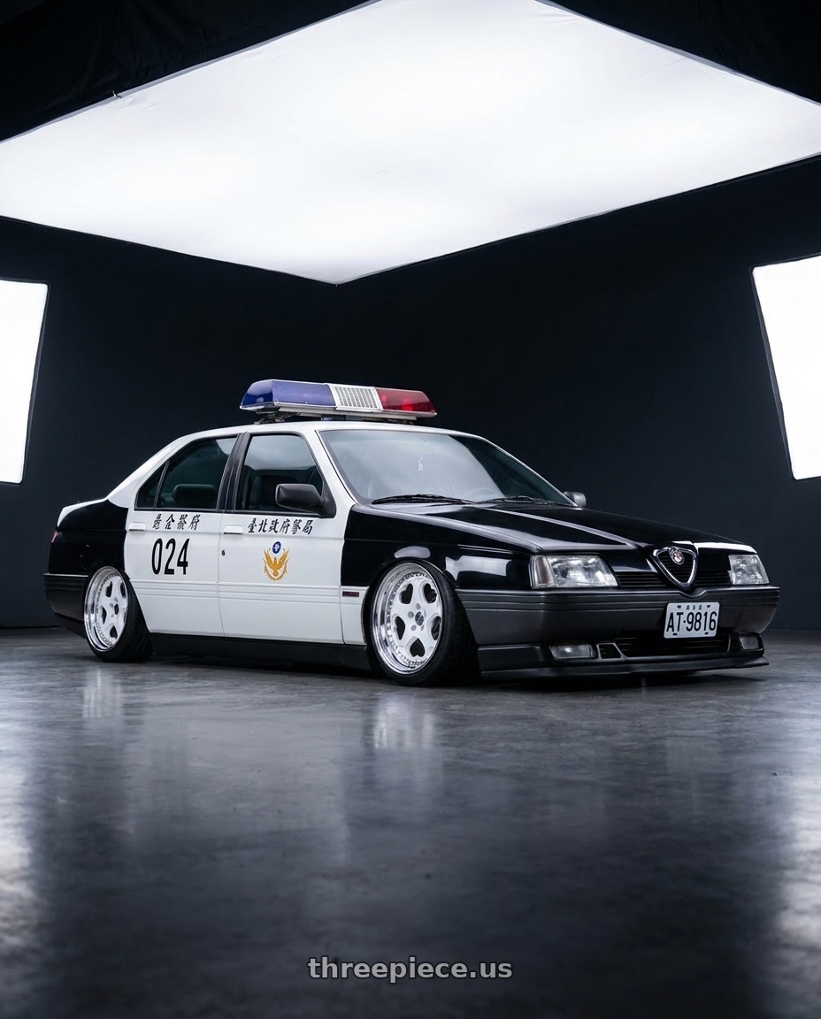 1991 Alfa Romeo 168 臺北市政府警察局 with Heritage Wheel KOKORO wheels