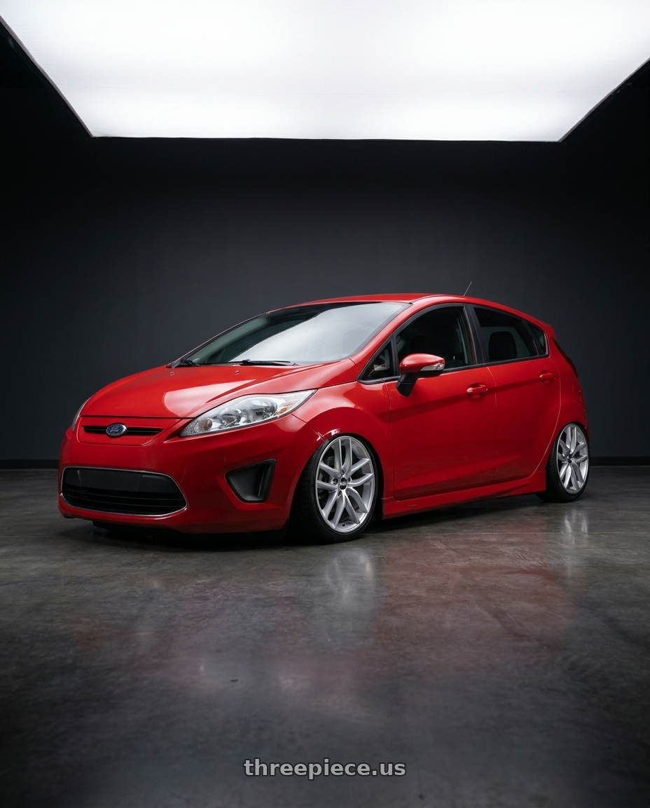 2010 Ford fiesta with BBS SX 5x112 17x7.5+45 Sport Silver wheels
