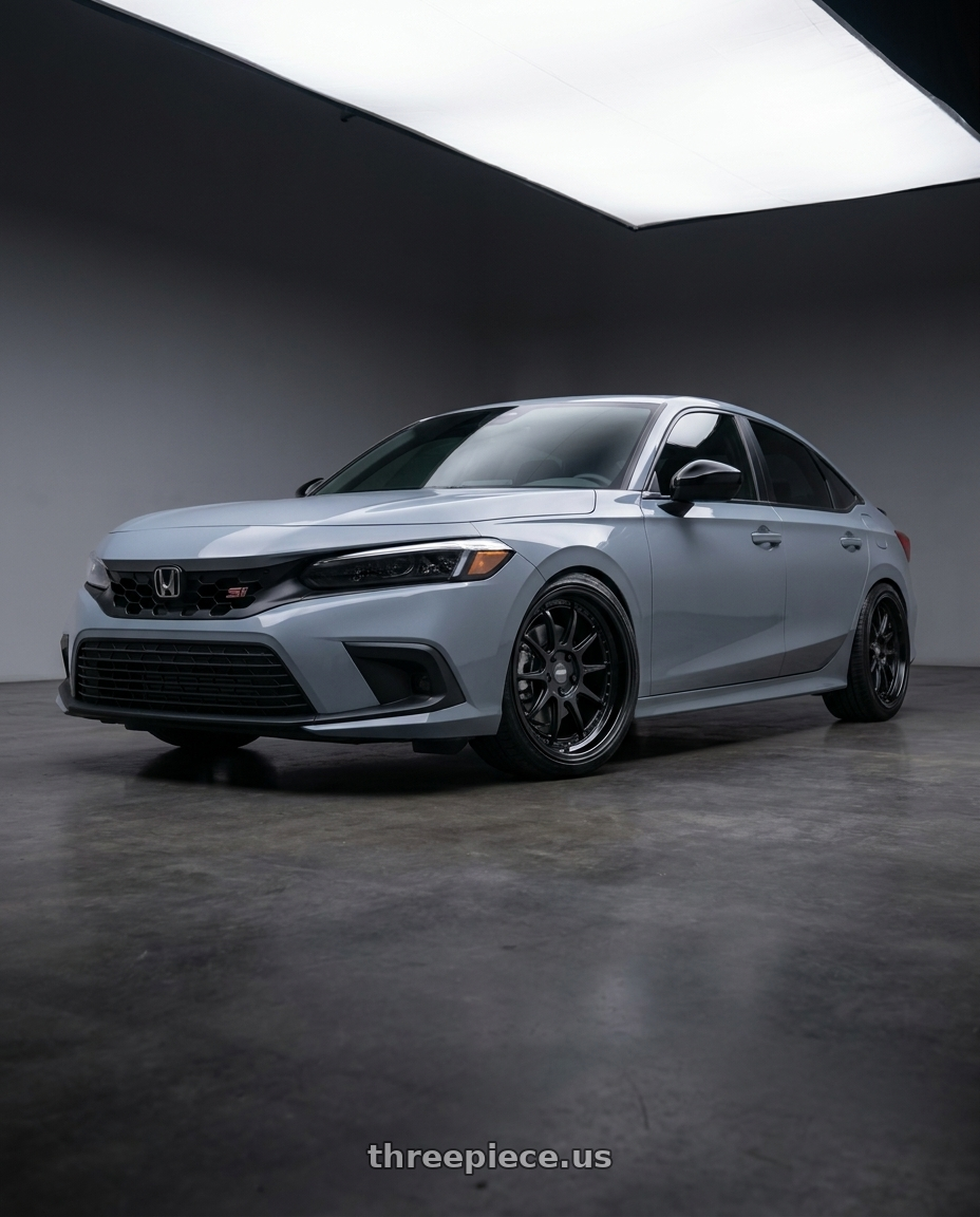 2026 Honda civic si with ESR Wheels CS SERIES CS12 5x114.3 18x9.5 +22 Matte Black wheels