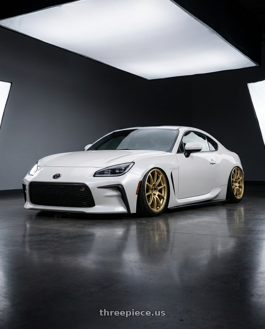 2016 Scion FR-S with Advan RCIII 5x100 18x7.5+48 Gold wheels