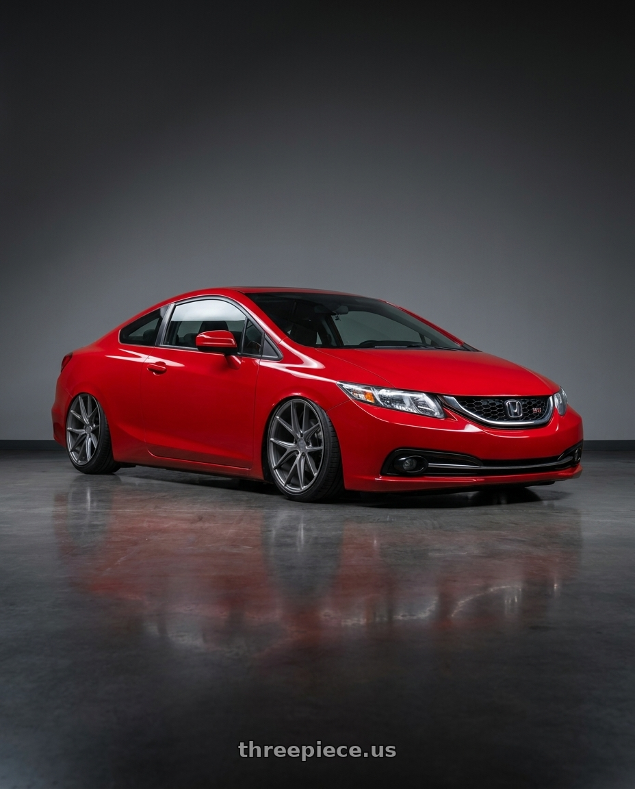 2015 Honda Civic Si with Niche 1PC M116 MISANO 5X114.3 18X8 +40 MATTE GUN METAL wheels