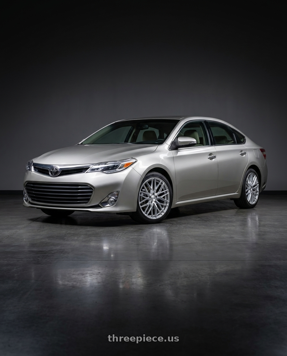 2013 toyota avalon with RTX SW20 5x114.3 18x8.5 +45 Silver With Machined Face wheels