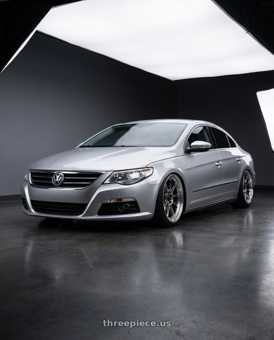 2015 Volkswagen CC with Konig Countergram 5x112 19x8.5+43 Hyper Chrome / Machined Lip wheels
