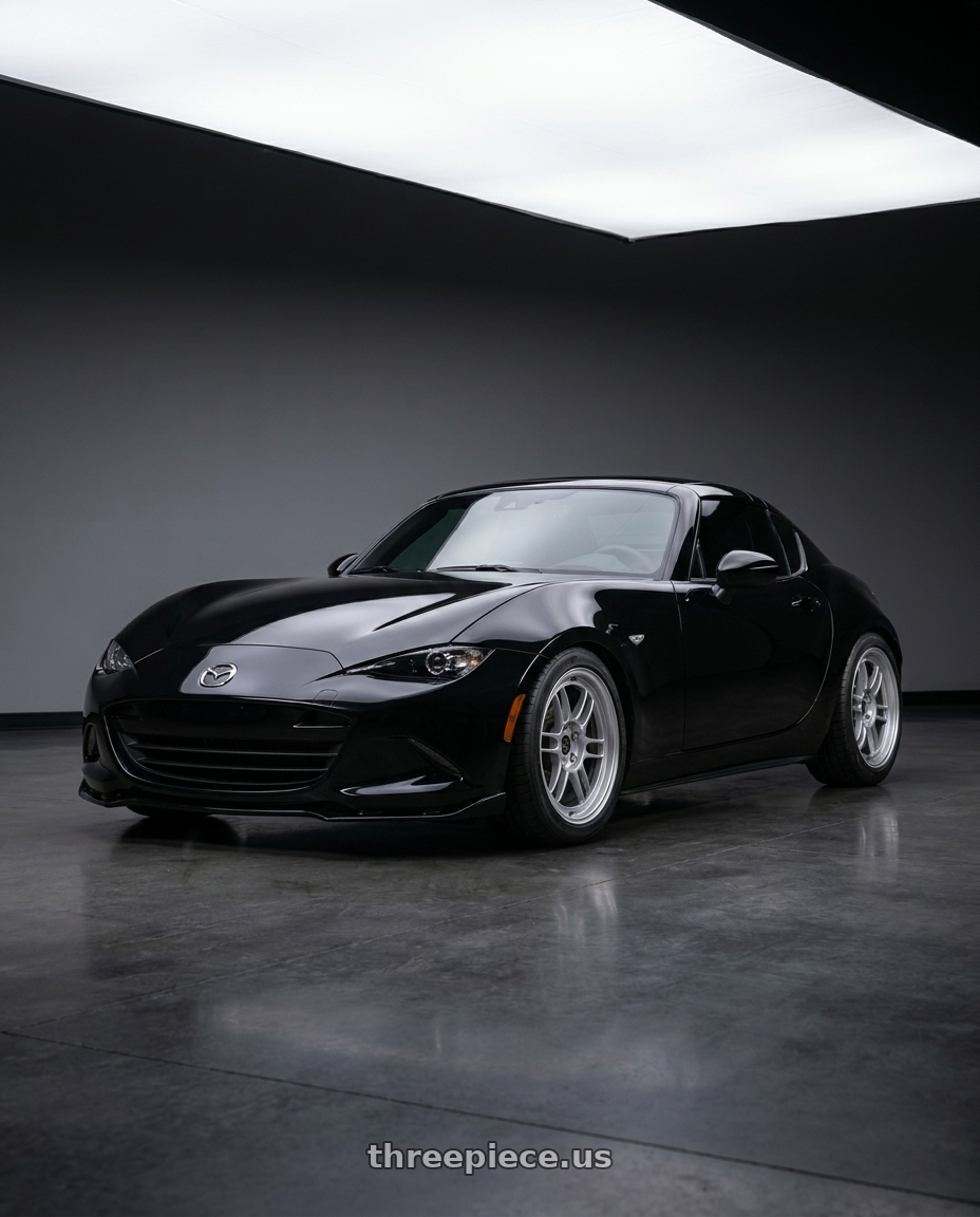 2022 Mazda MX-5 Miata Sport with Enkei RPF1 4x100 16x8+38 Silver wheels
