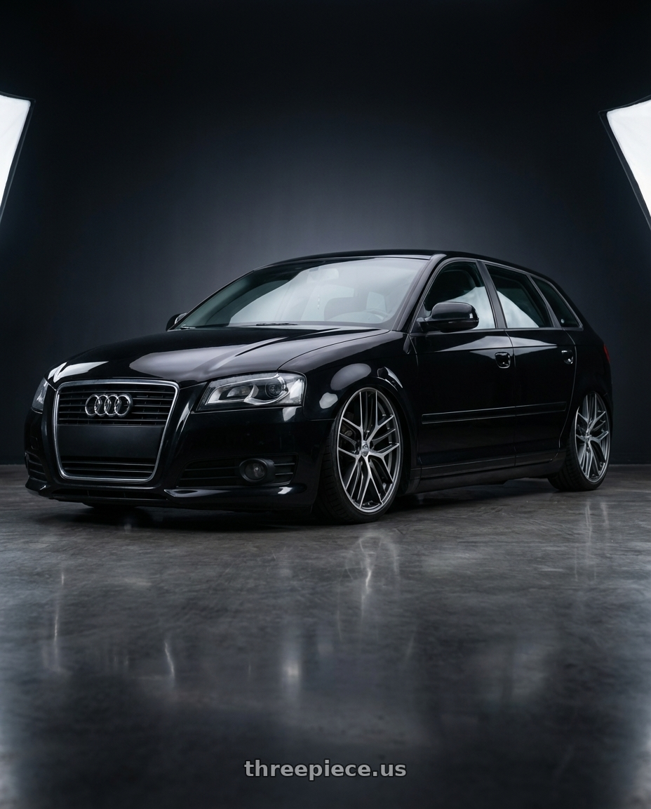 2012 Audi A3 8P with BBS CC-R 5x112 19x9.5+42 Graphite w/ Diamond Cut Face wheels