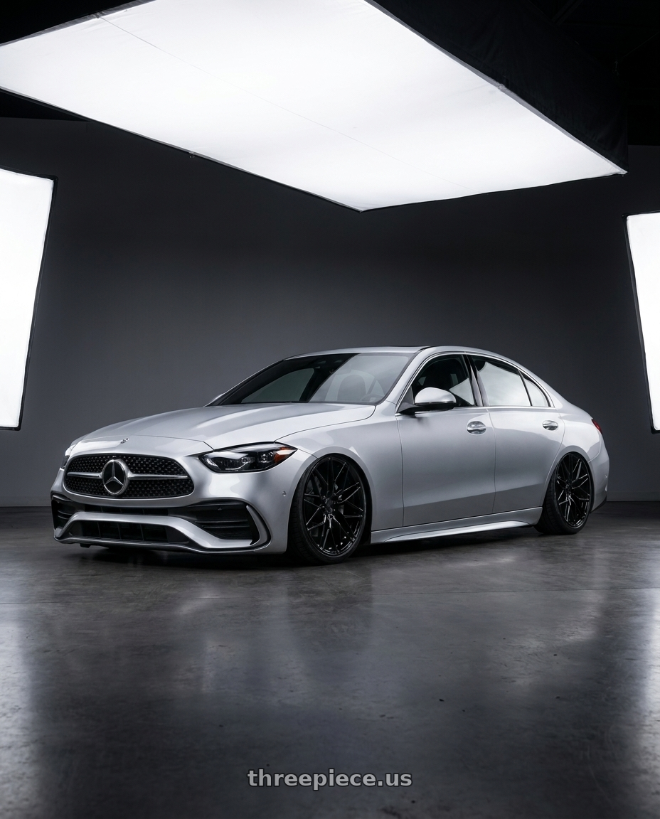 2022 Mercedes-Benz C-Class W206 with Avant Garde Wheels M520R 5X112 19x9.5 +40 Gloss Black wheels