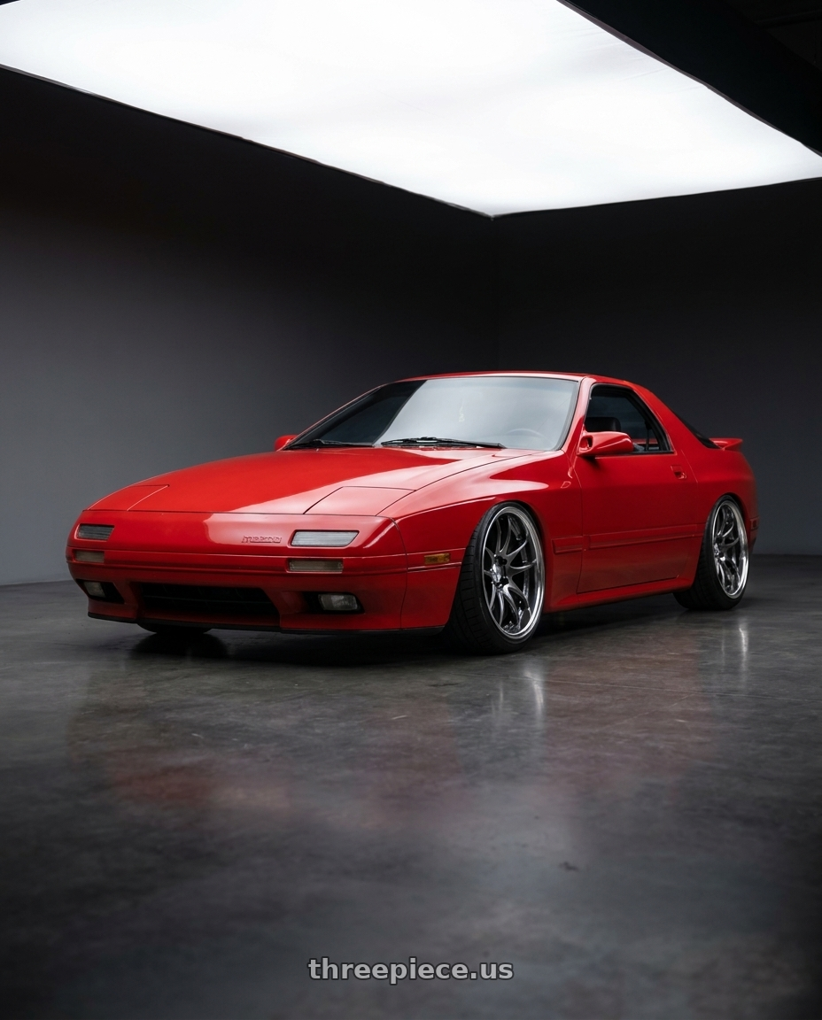 1988 Mazda RX7 SE Red with Work Emotion CR2P wheels