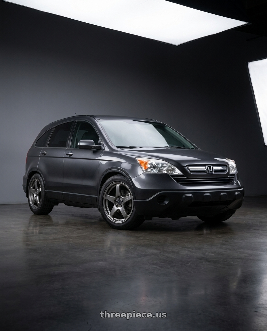 2010 Honda CRV Gen3 c.ruizhang with Enkei PF05 4x100 17x7+45 Dark Silver wheels