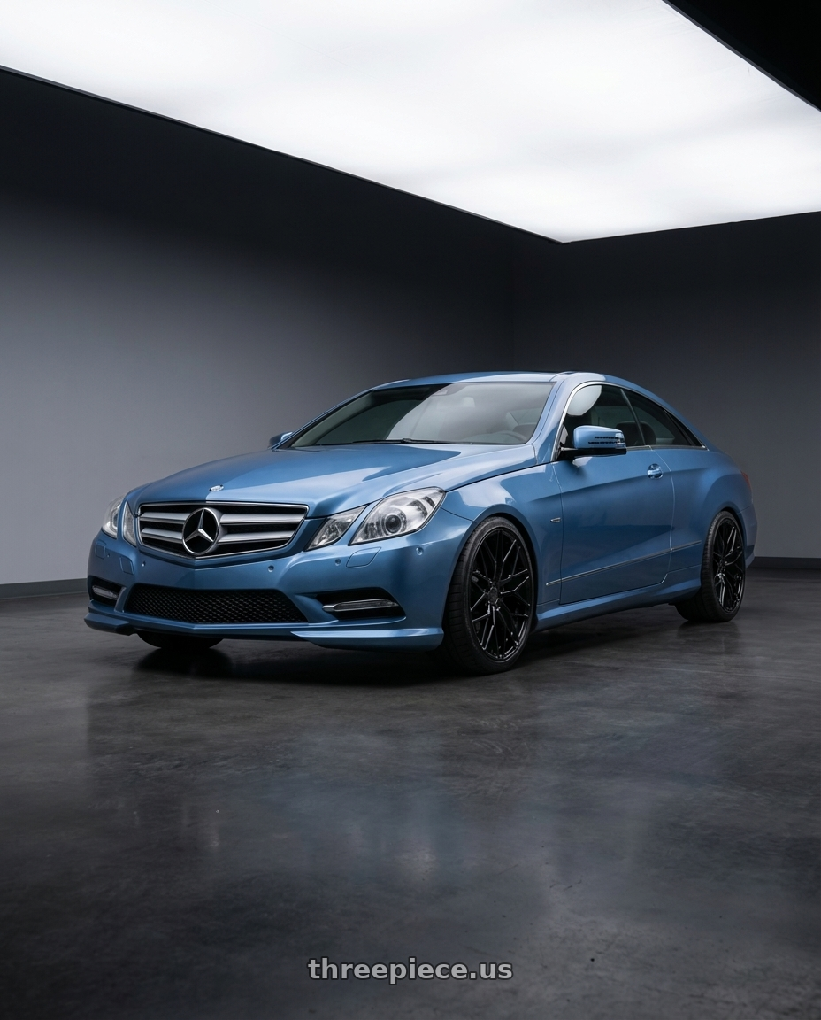 2014 Mercedes-Benz E-Class Coupe C207 with Avant Garde Wheels M520R 5X112 19x8.5 +35 Gloss Black wheels