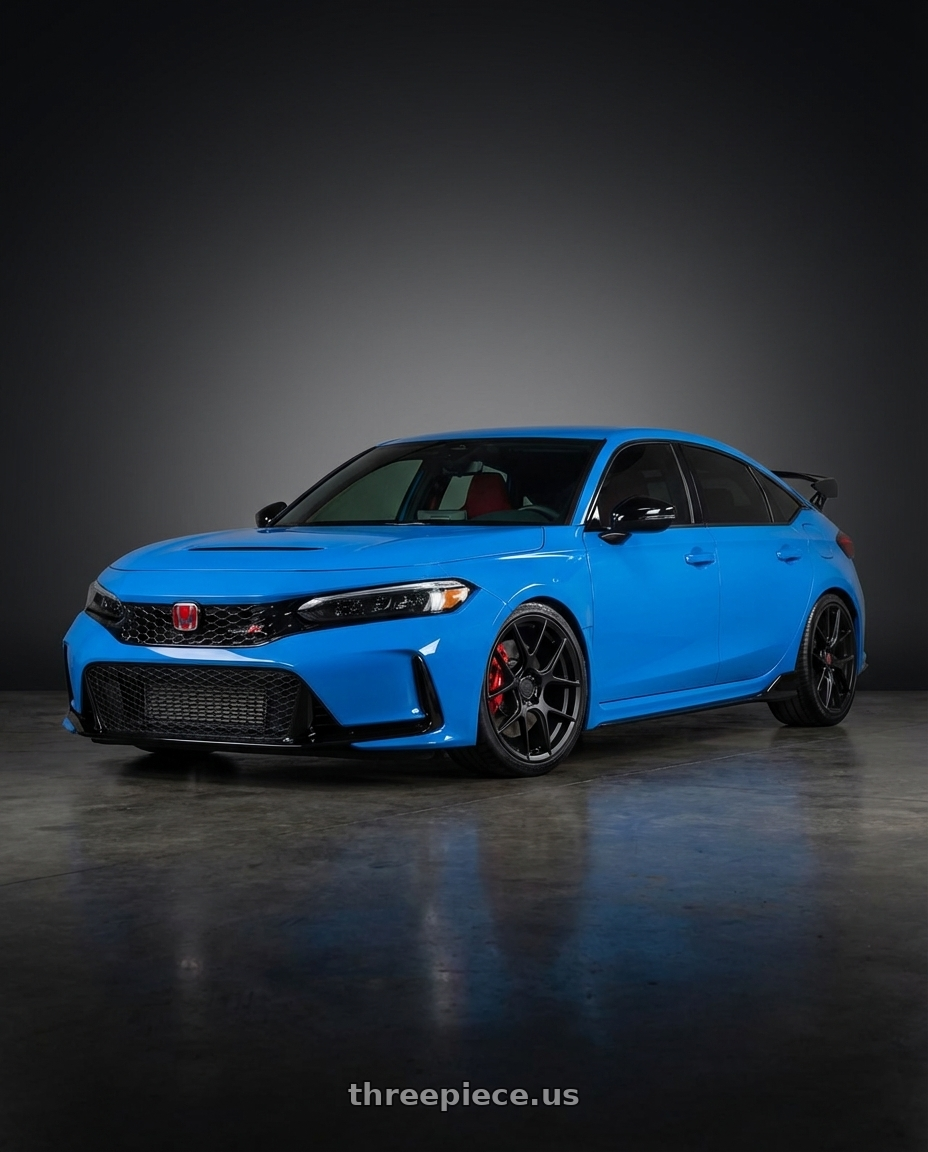 2020 Honda Civic Type R with Aodhan AFF2 5x120 19x8.5+35 Matte Black wheels