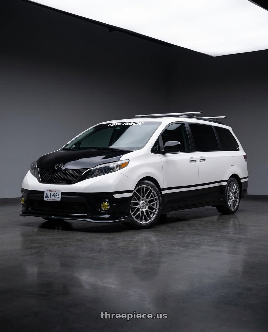 2016 Toyota Sienna with Ssr Gtv02 5x114.3 19x8.5+38  GLARE SILVER wheels