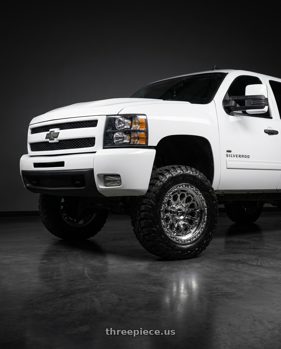 2013 Chevrolet Silverado 1500 LS with Fittipaldi Offroad FT101MC 6x139.7 17x9 -12 Mirror Coat wheels