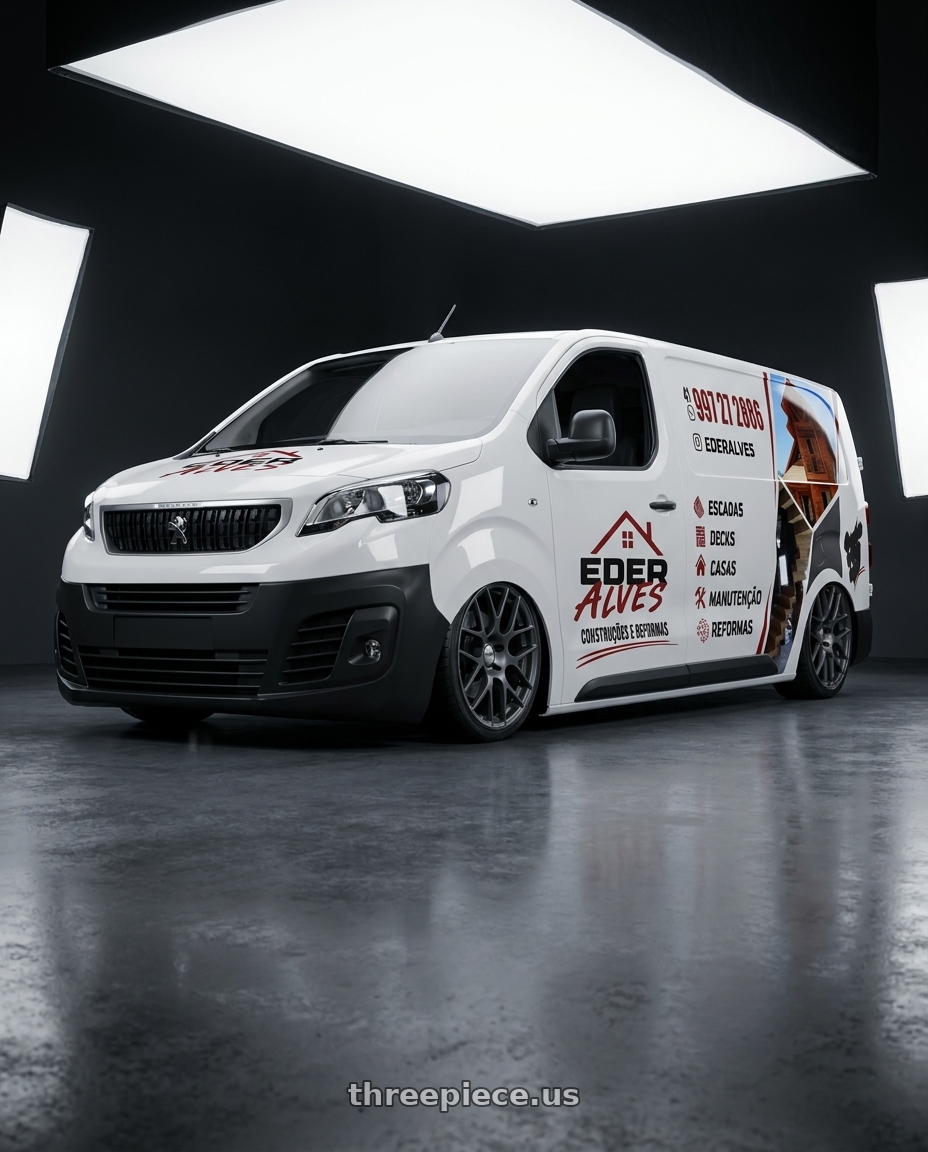 2020 PEUGEOT EXPERT ADESIVADA with TSW NURBURGRING 5X114.3 17X7.5 +45 MATTE GUNMETAL wheels
