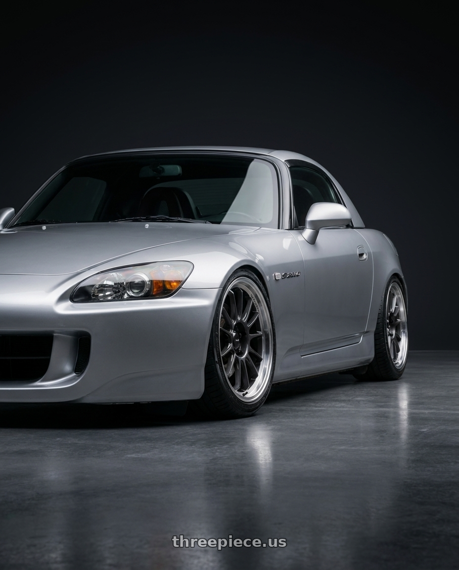 2006 Honda s2000 with Konig Hypergram 5x100 17x9+40 Metallic Carbon w/ Machined Lip wheels