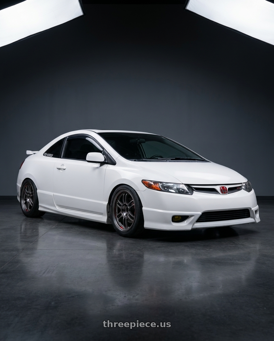 2008 honda civic si coupe with Volk Racing CE28SL 5x114.3 17x9.5+12 wheels