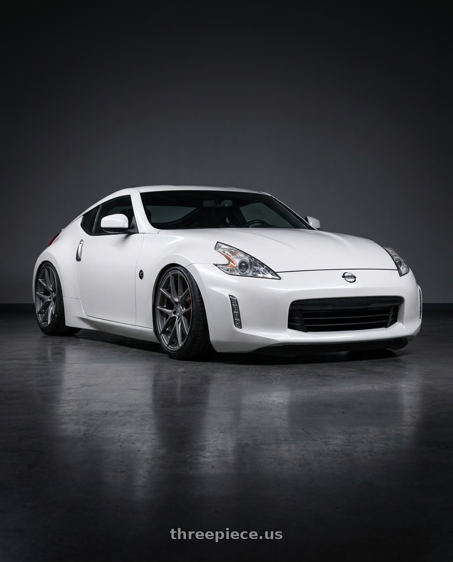 2019 Nissan 370Z with Avant Garde Wheels M510 5X114.3 19x9.5 +40 Dolphin Grey wheels
