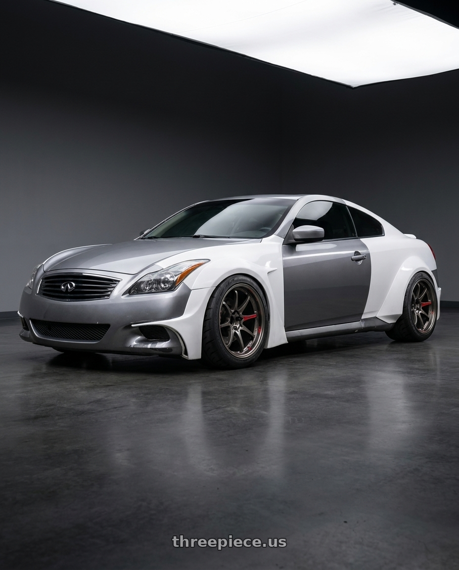 2012 Infiniti G37xS Coupe with Volk Racing CE28SL 5x114.3 18x10.5+15 wheels