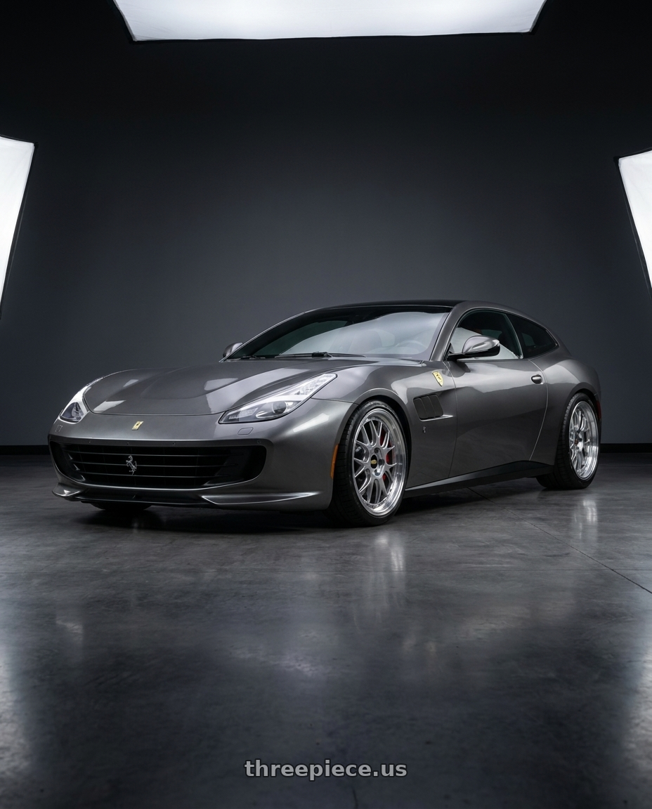 2020 ferrari gtc 4 lusso with BBS LM-R 5x120 20x10.0+18 Diamond Silver wheels