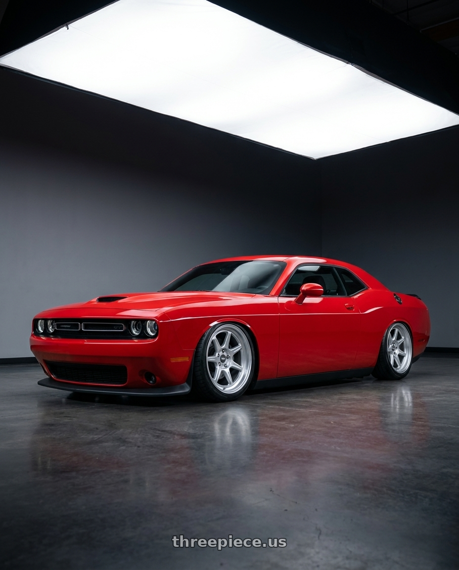 2021 Dodge Challenger GT AWD with ESR Wheels CR SERIES CR7 5x115 19x9 +20 Hyper Silver wheels