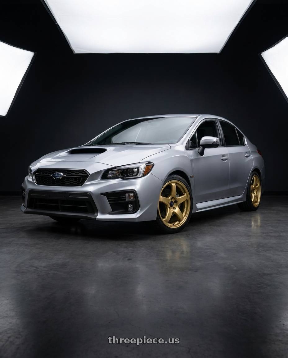 2018  SUBARU  WRX with Enkei PF05 5x114.3 18x9+38 Gold wheels