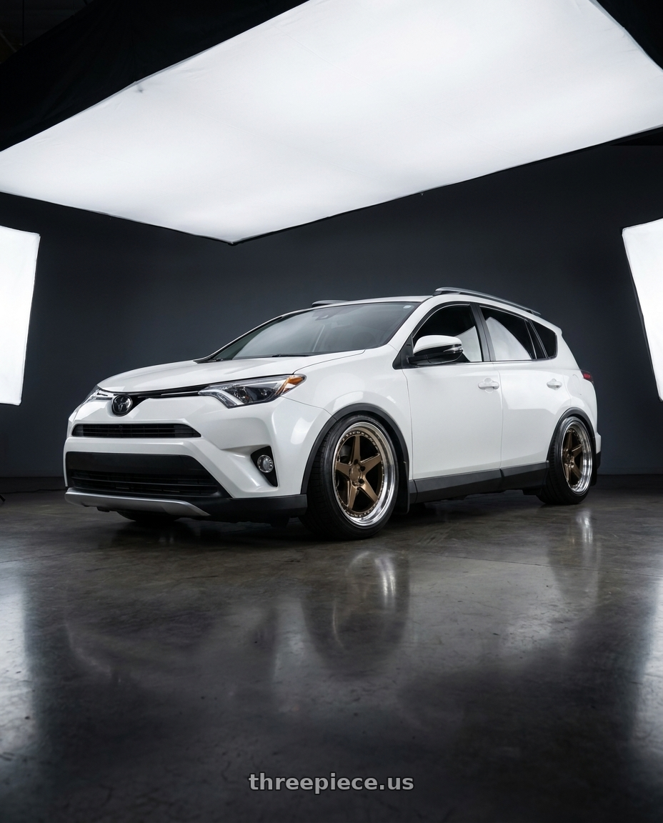 2018 Toyota Rav4 with Aodhan DS05 5x114.3 19x11+22 Bronze w/Machined Lip wheels