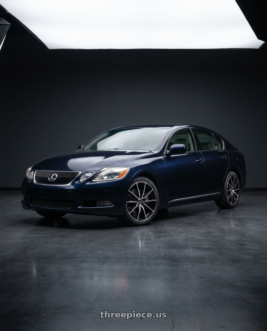 2005 lexus gs300 with Enkei DRACO 5x114.3 18x8.0+45 Machined Black wheels