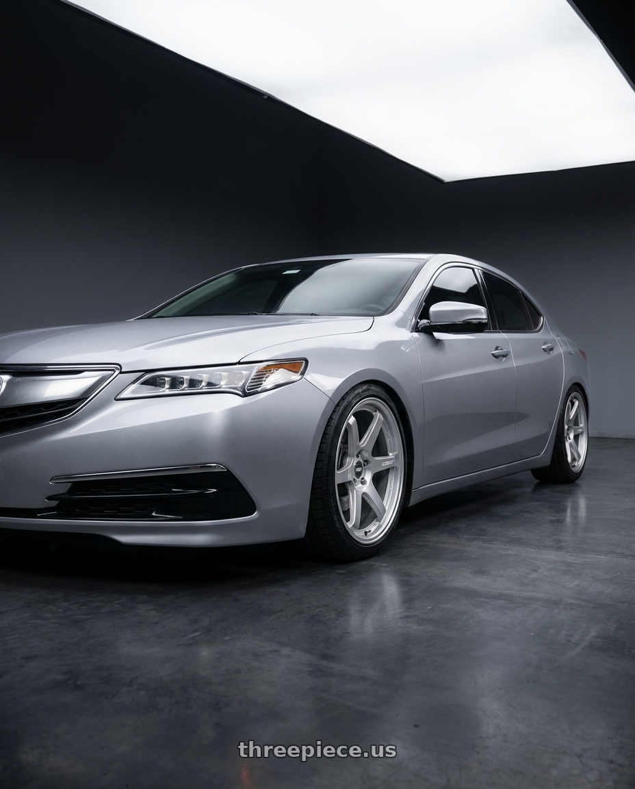 2019 Acura TLX with ESR Wheels APEX SERIES AP6 5x114.3 19x8.5 +30 Hyper Silver wheels