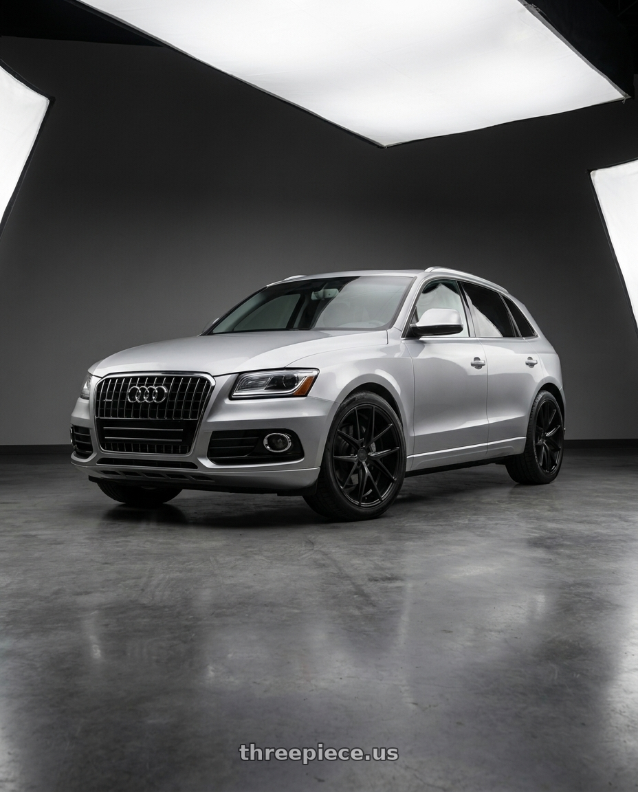 2014 Audi Q5 with Niche 1PC M117 MISANO 5X112 18X8 +30 MATTE BLACK wheels