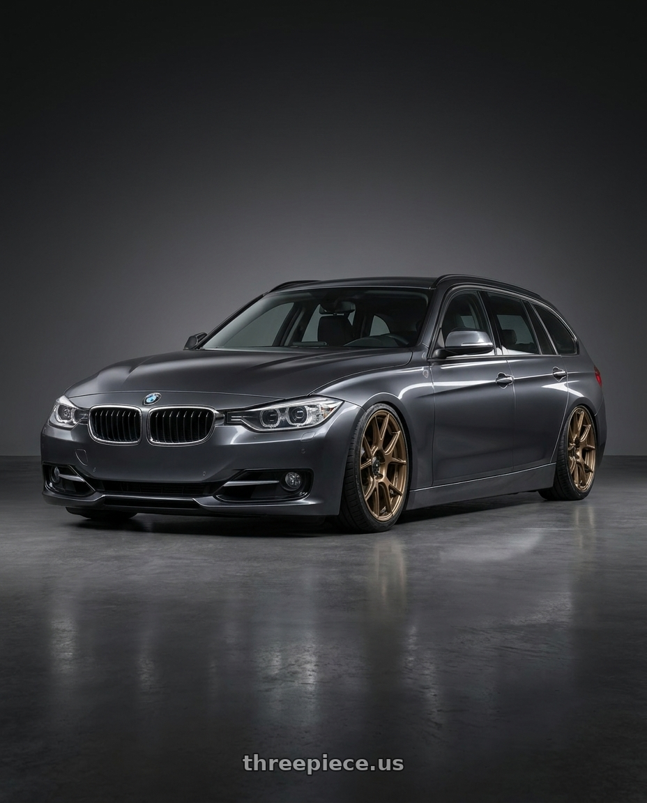 2016 BMW 3 Series F30 with Konig Ampliform 5x120 19x8.5+32 Gloss Bronze wheels
