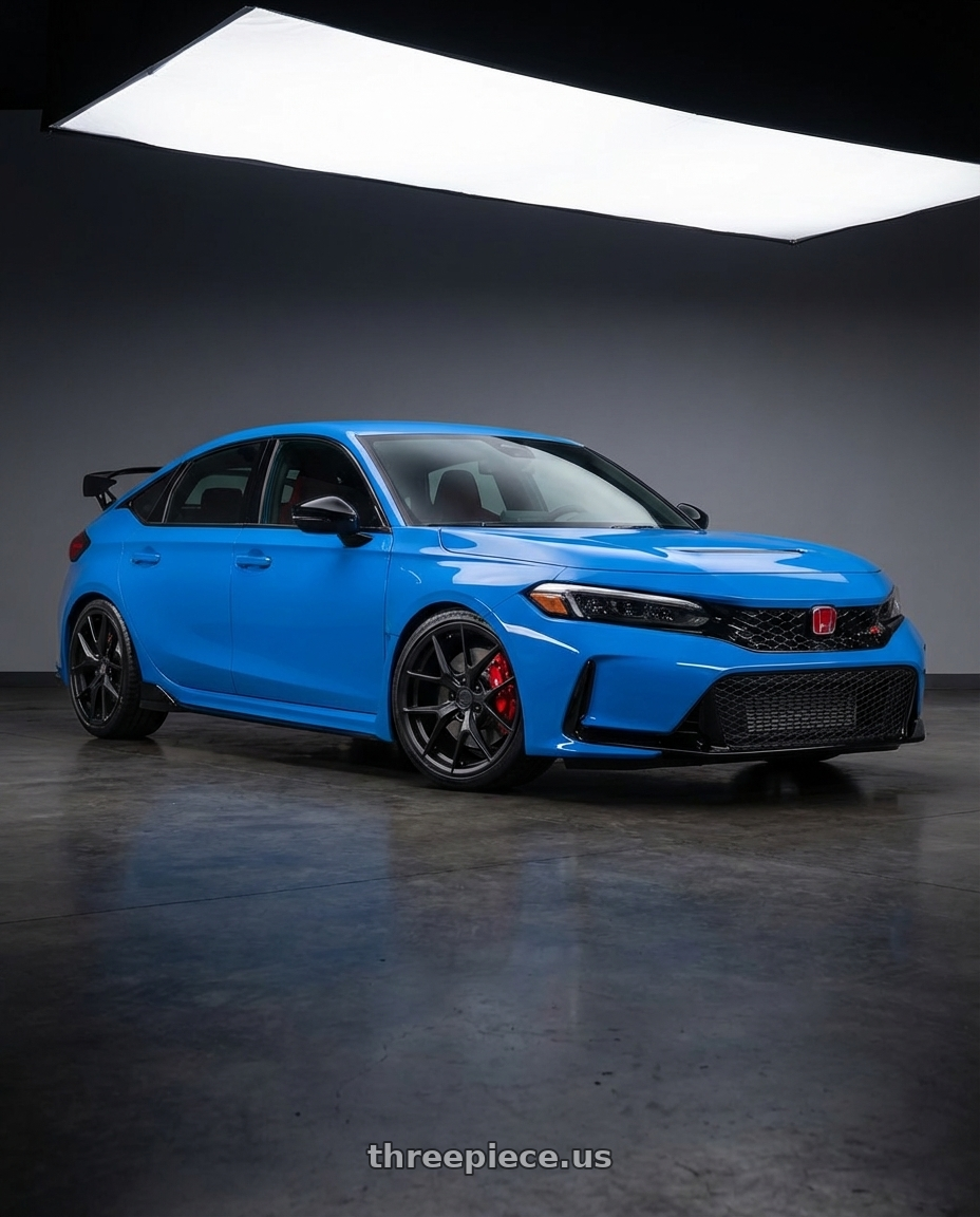 2024 Honda Civic Type R with Aodhan AFF2 5x120 19x8.5+35 Matte Black wheels