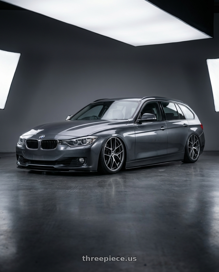 2016 BMW 3 Series F30 with BBS CC-R 5x120 19x9.0+26 Graphite w/ Diamond Cut Face wheels
