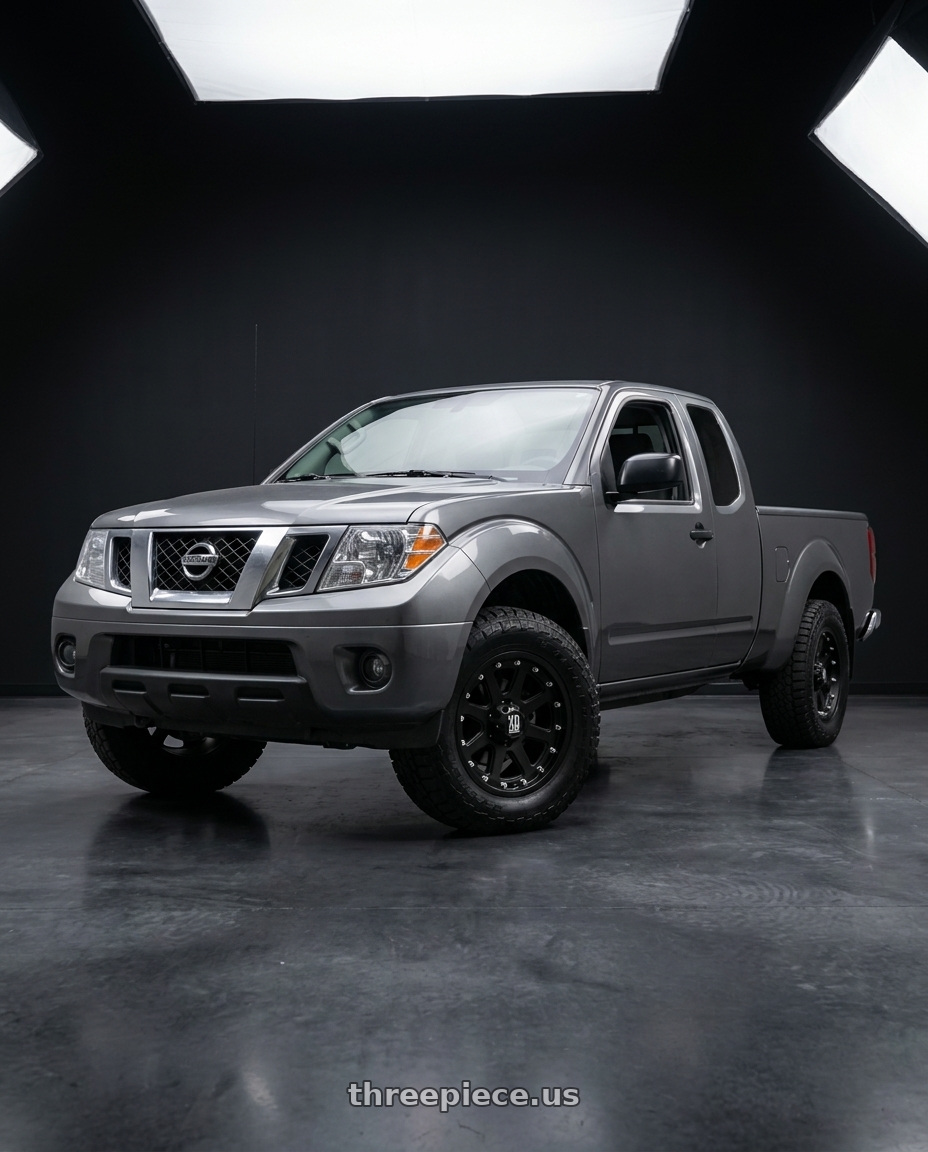 2021 Nissan Frontier SV with XD XD798 ADDICT 6X114.3 17X9 +18 MATTE BLACK wheels