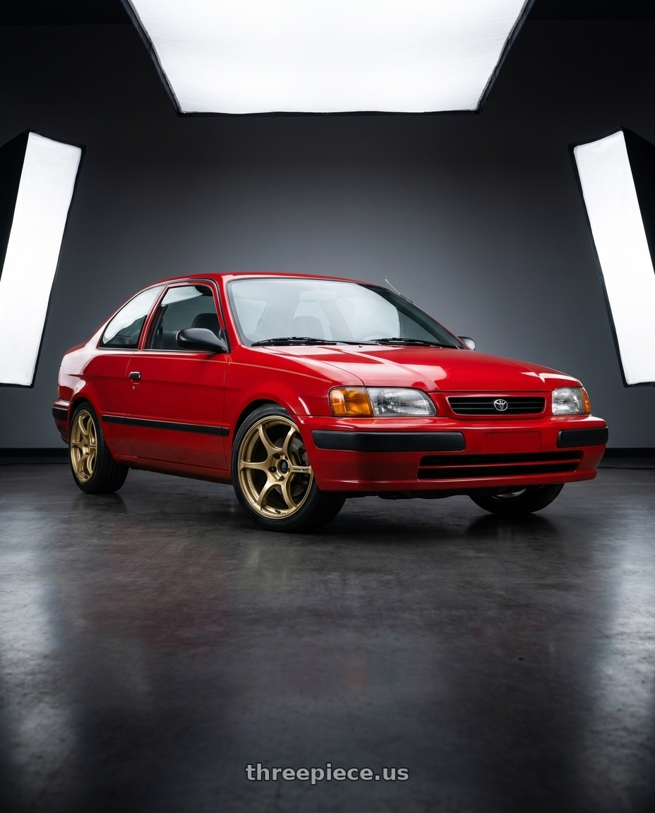 1996 Toyota Tercel El51 with Advan RGIII 4x100 18x7.0+42 Gold wheels