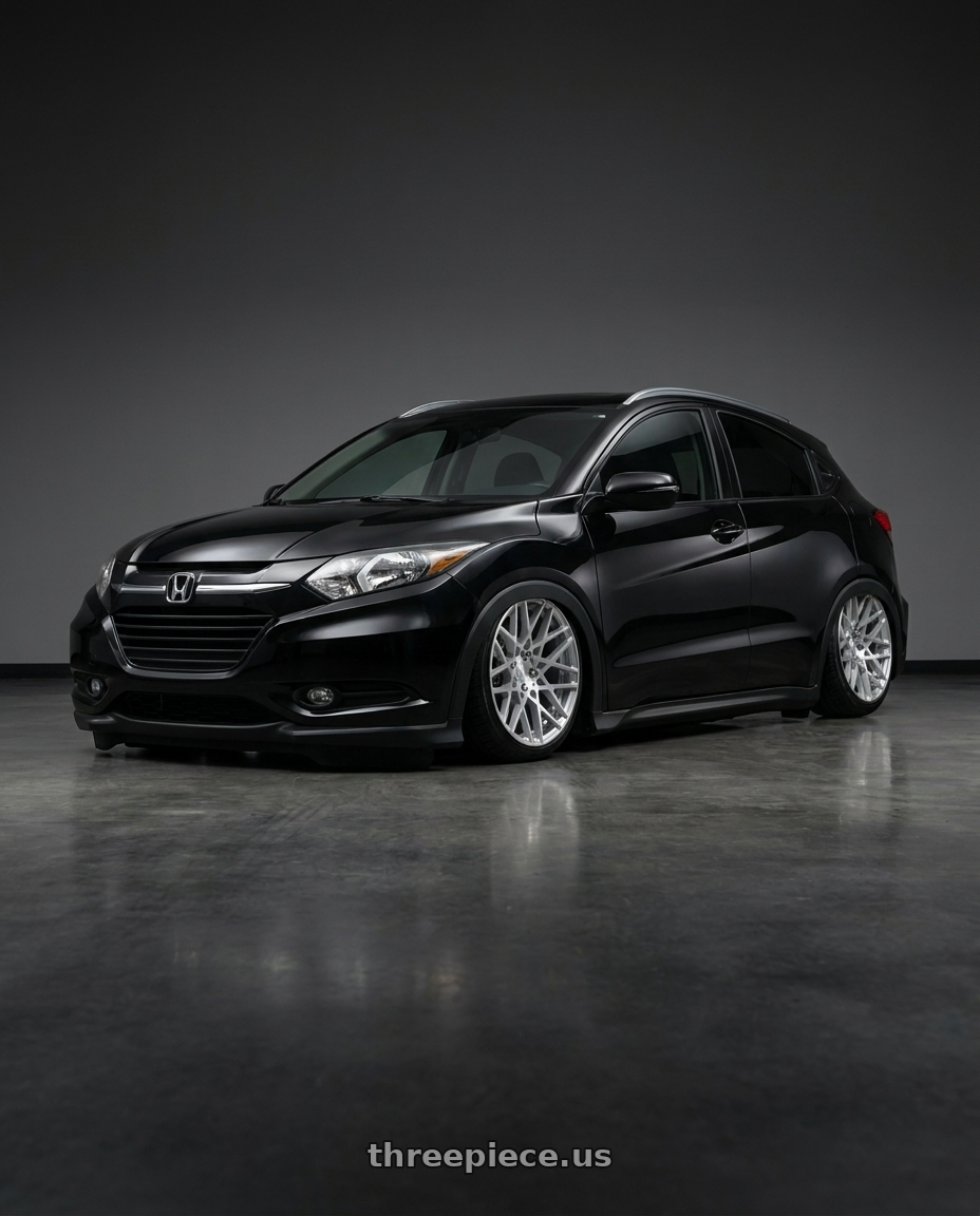 2017 Honda hr v with Rotiform 1PC R110 BLQ 5X120 19X8.5 +35 GLOSS SILVER MACHINED wheels