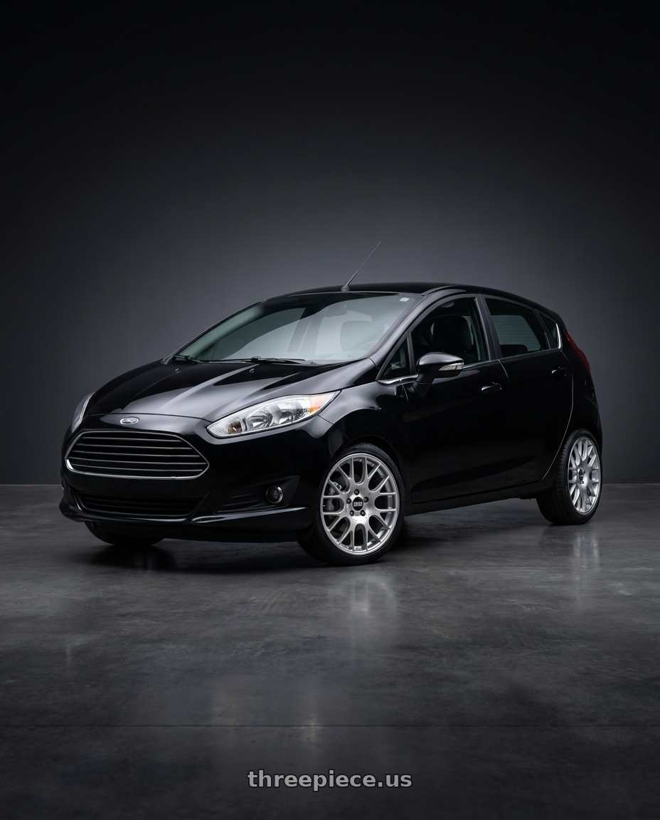 2016 Ford New Fiesta Black with BBS CH-R 5x120 20x10.5 +24 Brilliant Silver Polished Rim Protector wheels