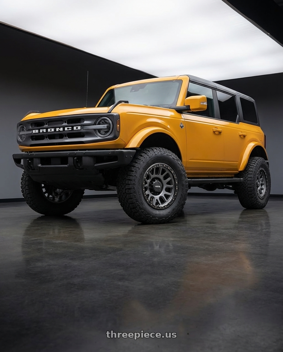 2024 Ford Bronco with Vision Off-Road 111 Nemesis 6x139.7 20x9+0 Gunmetal wheels