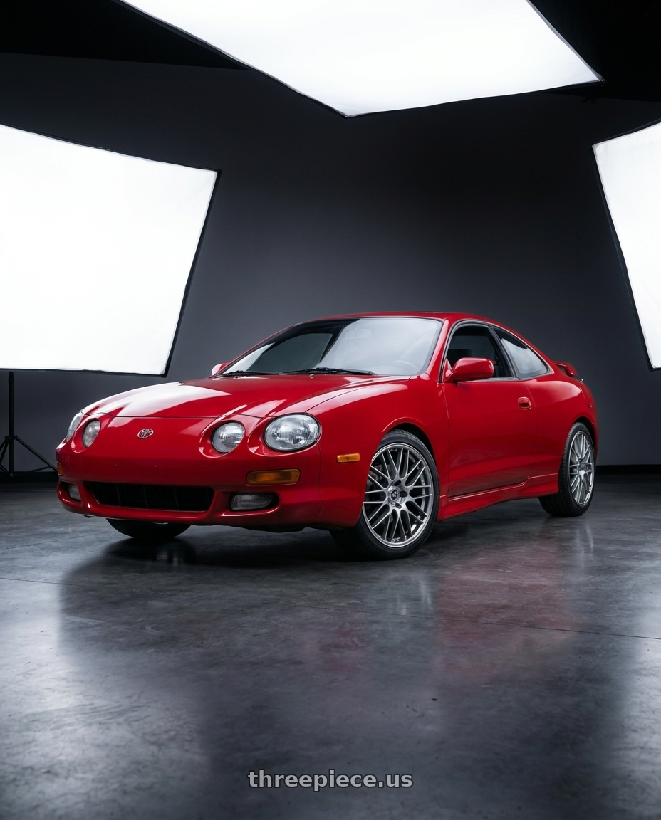 1994 toyota celica gt with Enkei EKM3 5x100 18x7.5+45 Hyper Silver wheels