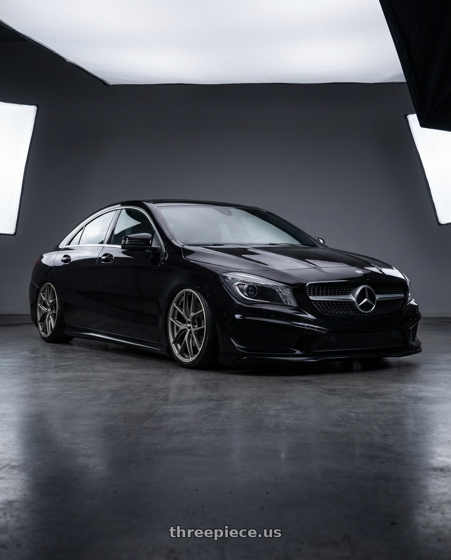 2018 Mercedes-Benz CLA C117 with BBS CC-R 5x112 19x9.0+42 Satin Platinum wheels