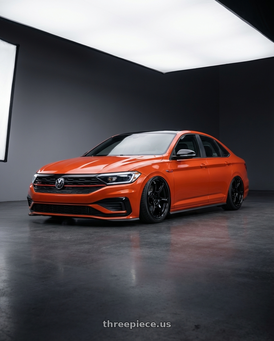 2023 Volkswagen Jetta GLI MK7 with Advan RGIII 5x112 19x8.5+45 Gloss Black wheels