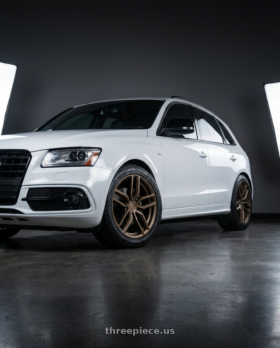 2017 Audi Q5 with Aodhan AFF2 5x112 20x10.5+35 Matte Bronze wheels
