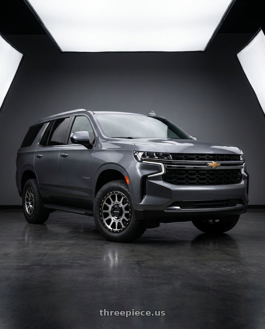2021 Chevrolet Tahoe LS with Method Race Wheels 305MB NV 6x139.7 17x8.5 +0 MACHINED - MATTE BLACK LIP wheels