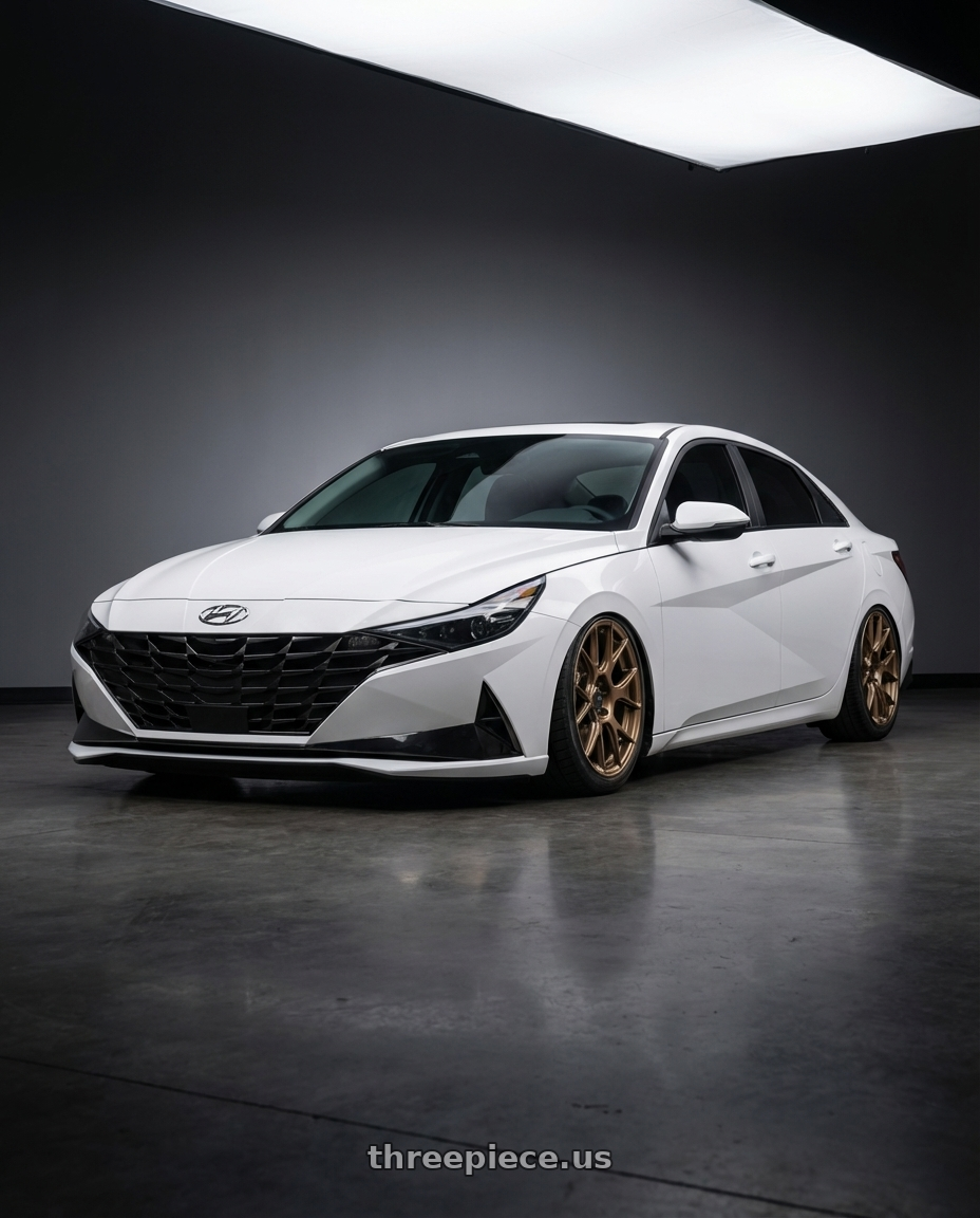 2024 Hyundai Elantra N with Konig Ampliform 5x114.3 19x9.5+35 Gloss Bronze wheels