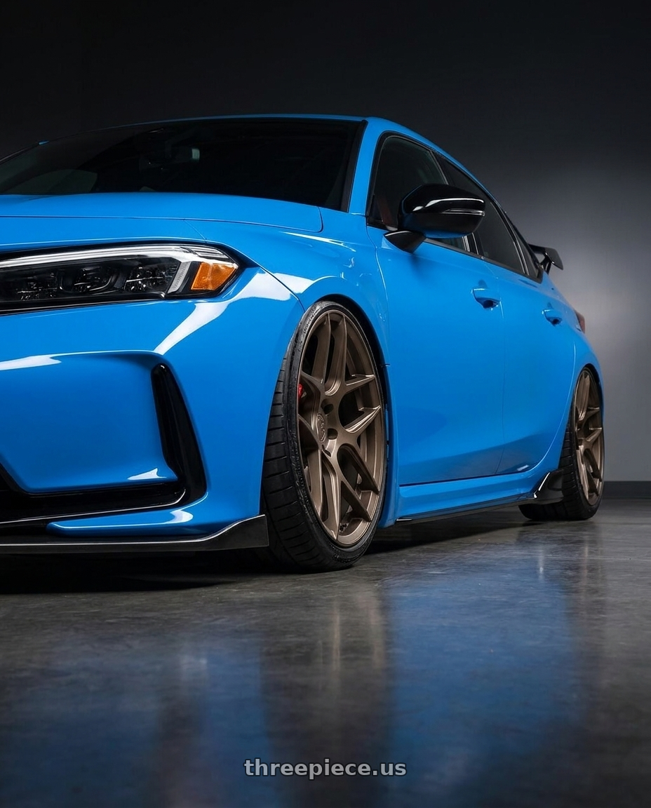 2024 Honda Civic Type R with Aodhan AFF2 5x120 19x9.5+35 Matte Bronze wheels