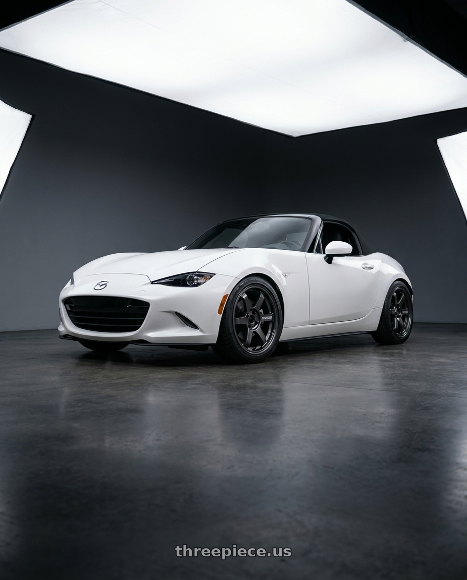 2018 Mazda Mx-5 with Volk Racing TE37 SONIC 4x100 16x8 +35 wheels
