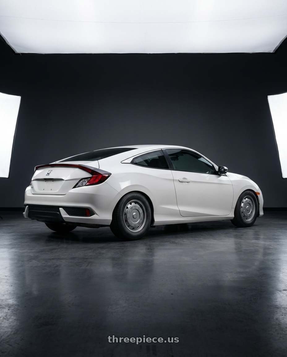 2017 Honda Civic with Ironman STR ST205/75R15/8 107/102N - 98935 wheels rear three quarter view square tires